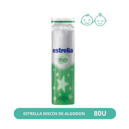 Discos de Algodón Estrella 80u