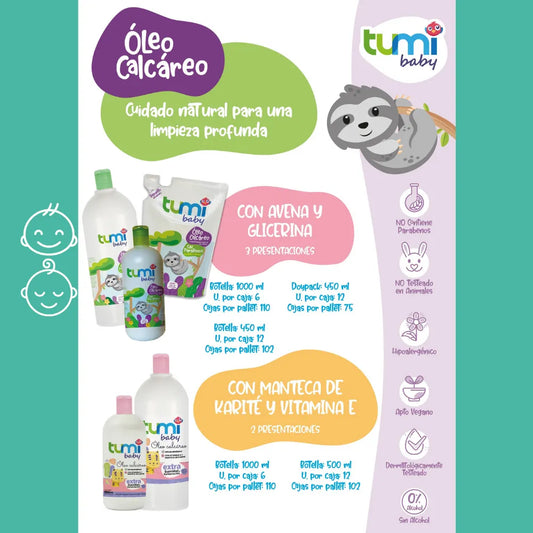 Óleo Limpiador Tumi con Avena y Glicerina Doypack 450ml