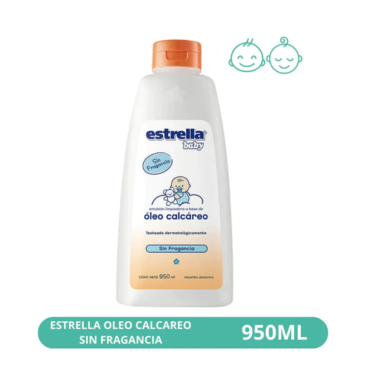 Óleo Calcáreo Estrella Baby Sin Fragancia 950ml