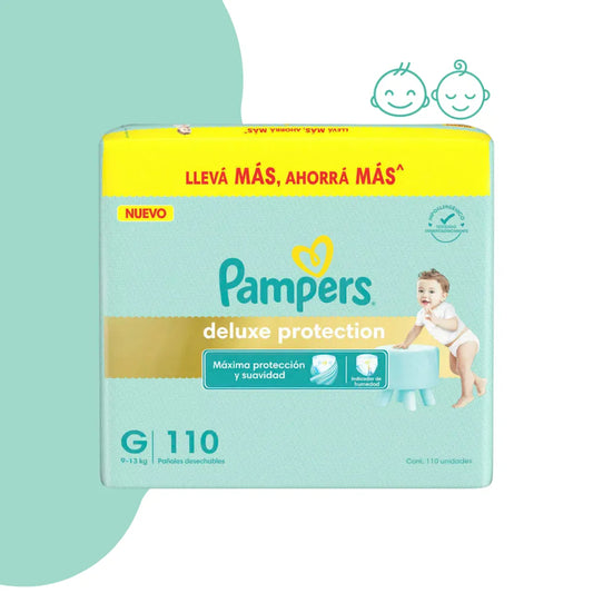 Pañales Pampers Deluxe Pack mensual