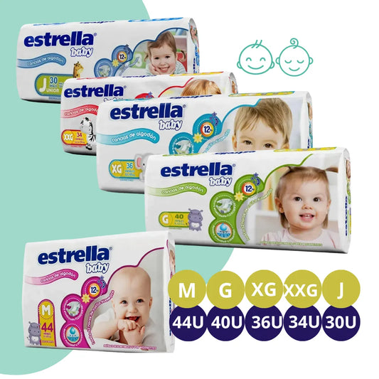 Pañales Estrella baby Hiper pack