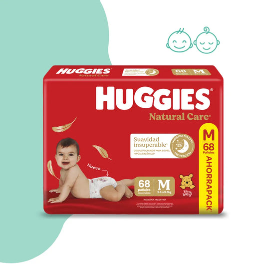 Pañales Huggies natural care