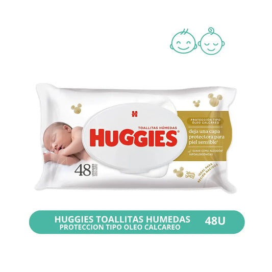 Toallitas Húmedas Huggies tipo Óleo Calcáreo 48u