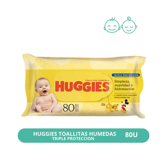 Toallitas Húmedas Huggies Triple Protección 80u