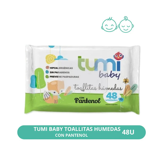 Toallitas Húmedas Tumi con Pantenol 48u