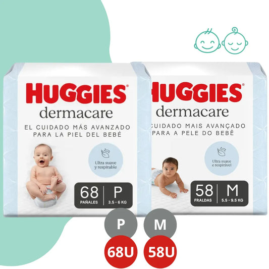 Pañales Huggies Demarcare P/M