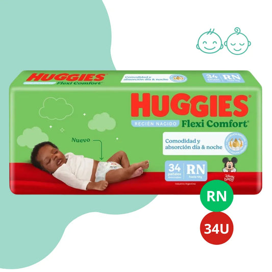 Pañales Huggies Flexi Comfort RN