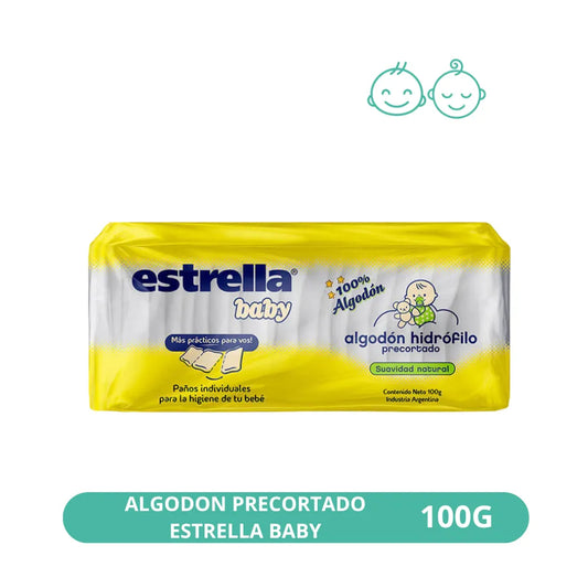 Algodón Precortado Estrella Baby 100g
