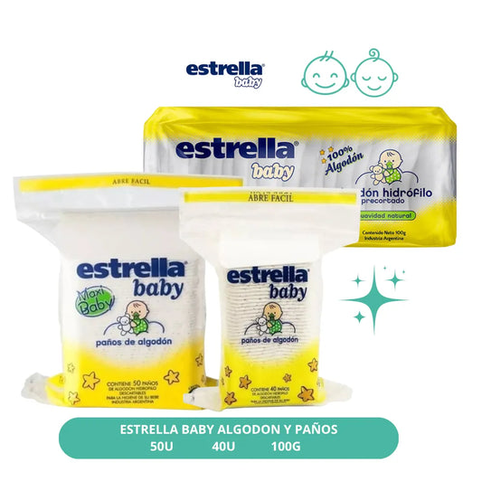 Paños Estrella Baby 40u