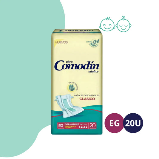 Pañales Comodin clásico EG 20u