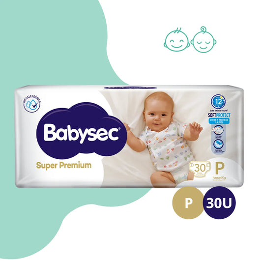 Pañales Babysec Super Premium P X30