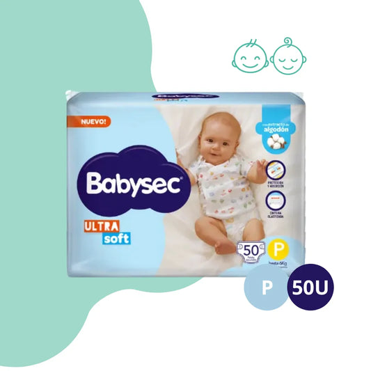 Pañales Babysec Ultra soft Pack ahorro P X50