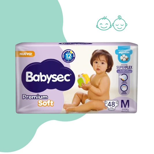 Pañales Babysec Premium soft Hiper pack