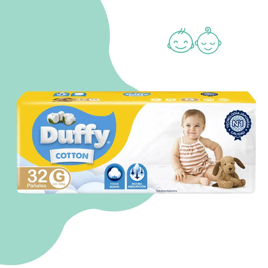 Pañales Duffy Cotton Hiper pack