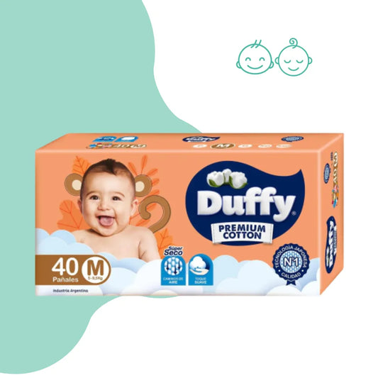 Pañales Duffy Premium Cotton Hiper pack