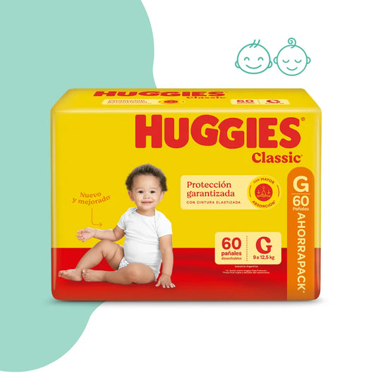 Pañales Huggies clasico 30u