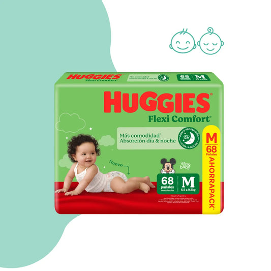 Pañales Huggies flexi comfort