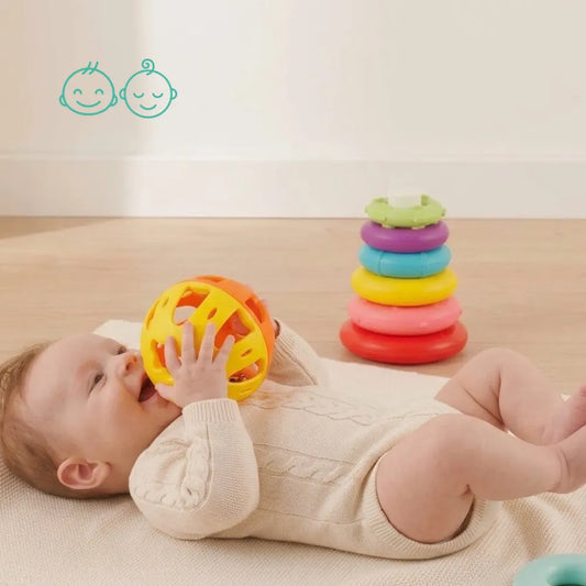 Set de Regalo Pelota sonajero y Pirámide anillos apilable Duravit