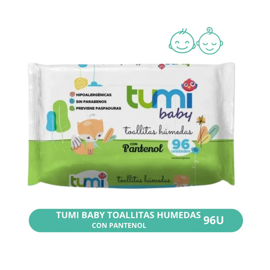 Toallitas Húmedas Tumi con Pantenol 96u