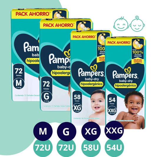 Pañales Pampers Babydry