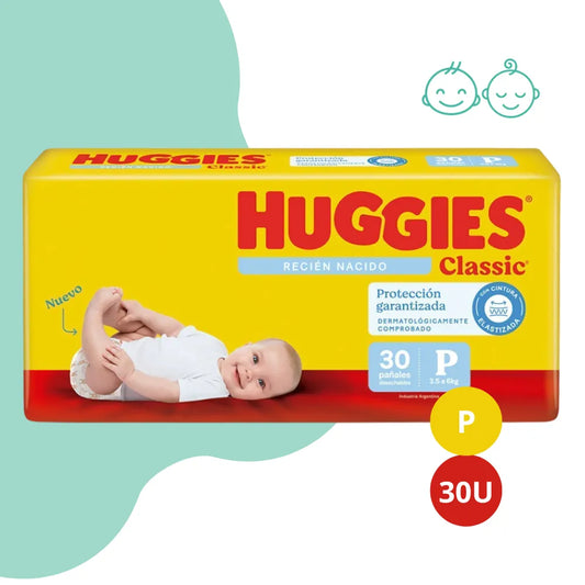 Pañales Huggies Clasico P