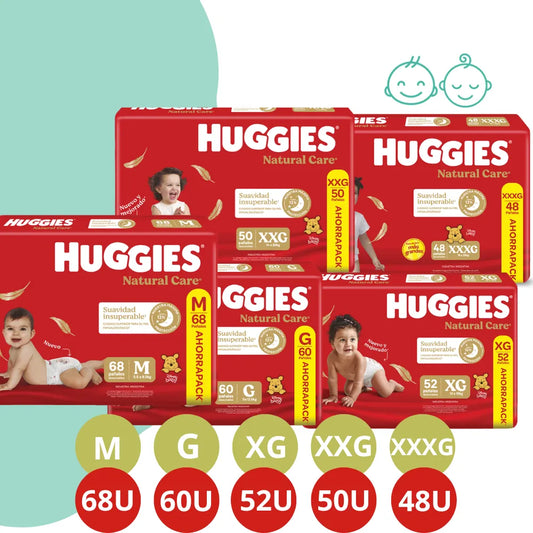 Pañales Huggies natural care